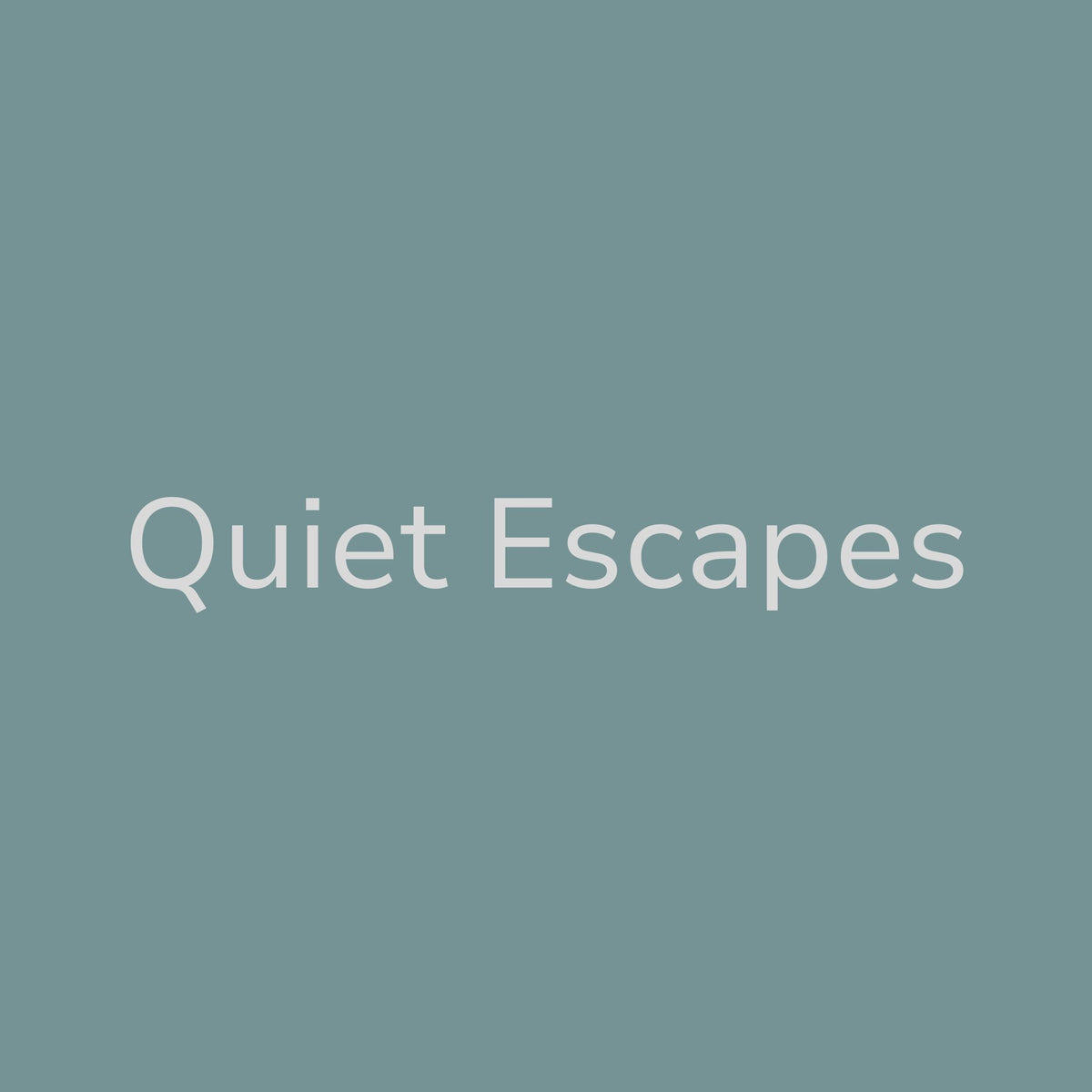 Quiet Escapes audiobook playlist