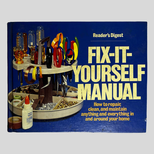 Front cover of Fix-It-Yourself Manual by Reader's Digest, vintage 1980 very good condition hardcover edition (Home repair & reference manual).