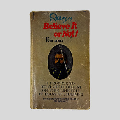 Front cover of Ripley's Believe It Or Not! 15th Series by Ripley, vintage 1973 Pocket Books acceptable condition mass market paperback edition (Reference & oddities). 