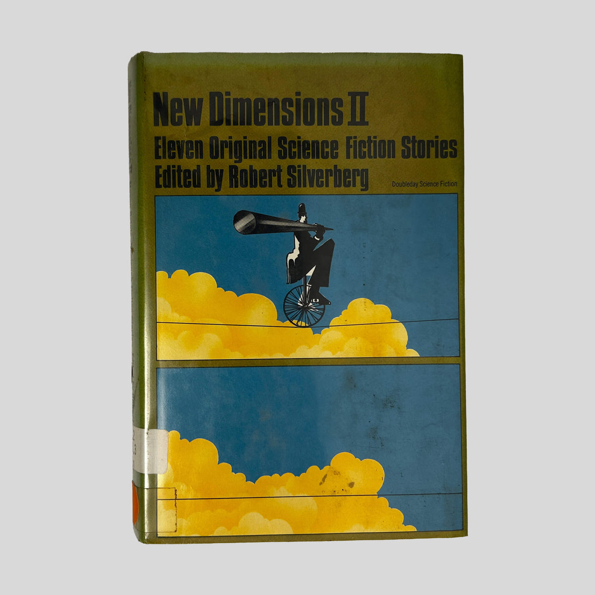 Front cover of New Dimensions II edited by Robert Silverberg, vintage 1972 Doubleday good condition hardcover edition (Science Fiction anthology).