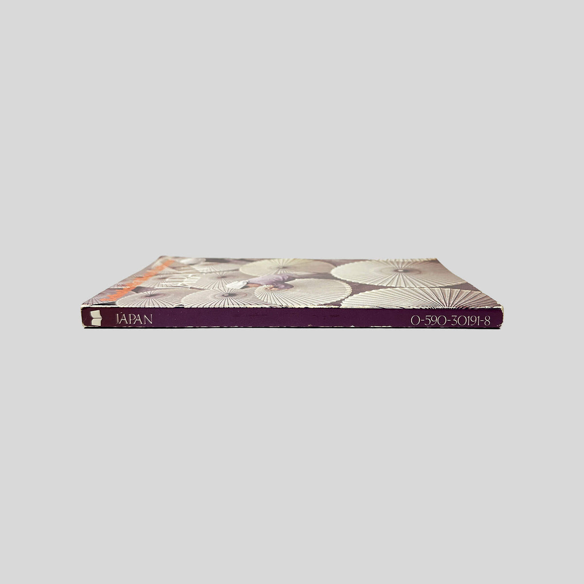 Spine view of Japan vintage paperback edition by Scholastic World Cultures.