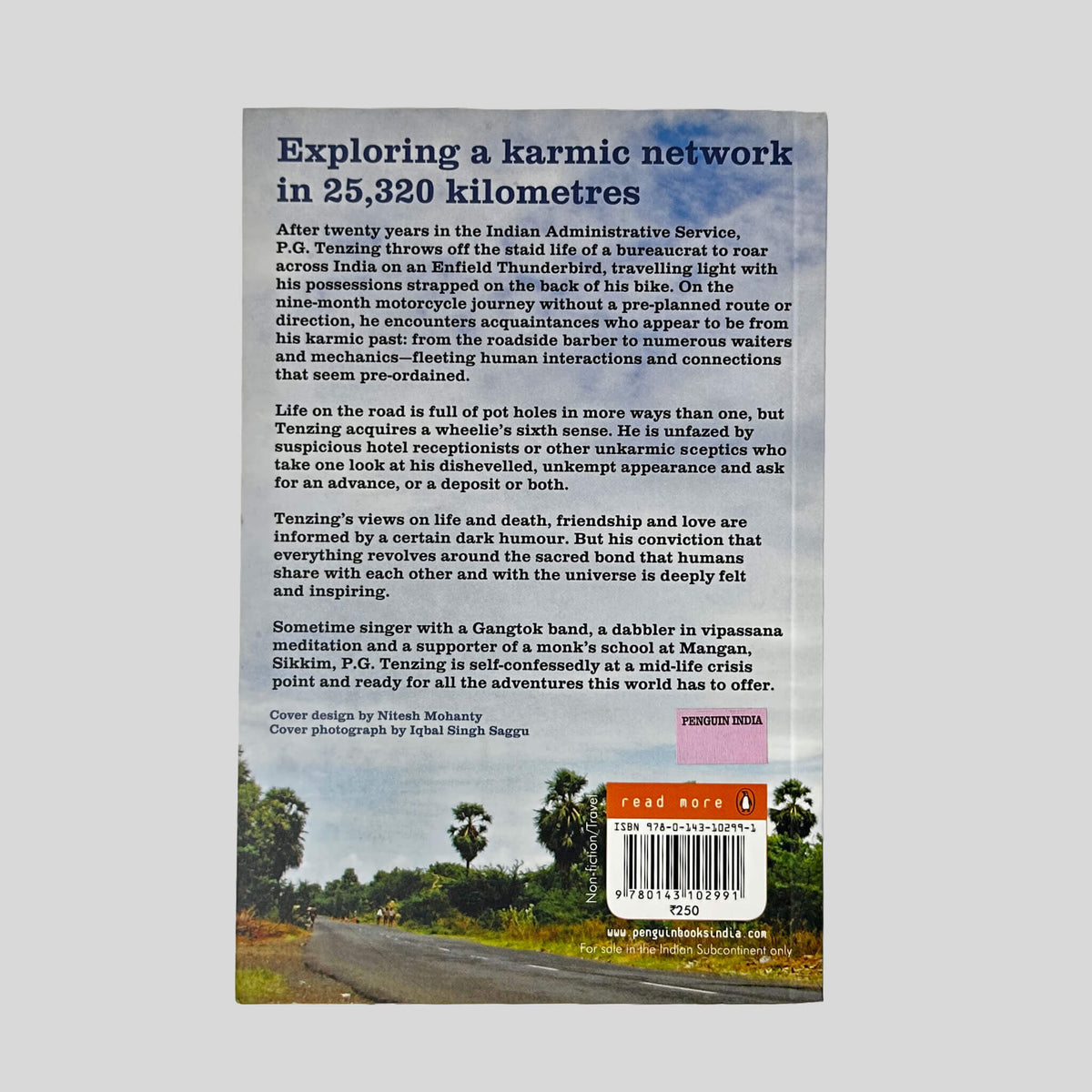 Back cover of Don't Ask Any Old Bloke for Directions by P.G. Tenzing showing back text summary.