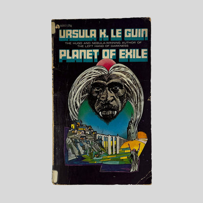 Front cover of Planet Of Exile by Ursula K. Le Guin, vintage 1973 Ace Books good condition paperback edition (Science fiction novel).