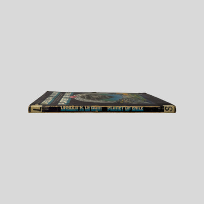 Spine view of Planet Of Exile vintage Ace paperback edition by Ursula K. Le Guin.