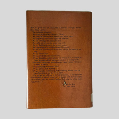 Back cover of W.E.B. Du Bois: A Biography by Virginia Hamilton showing back jacket text and biography summary.