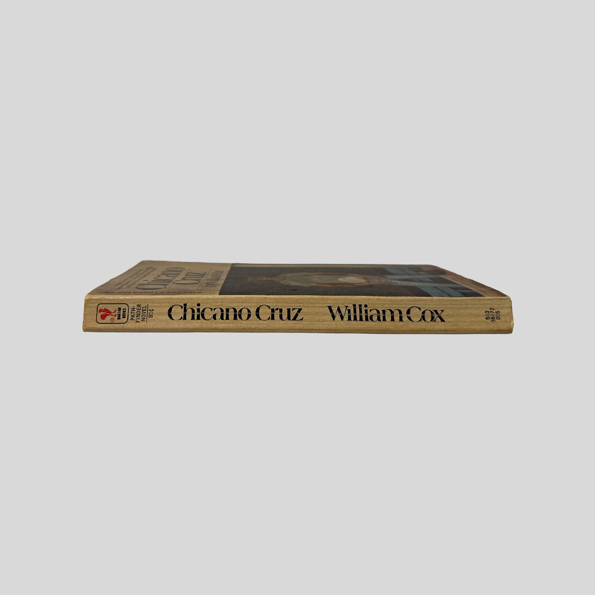 Spine view of Chicano Cruz vintage Bantam mass market paperback edition by William Cox.